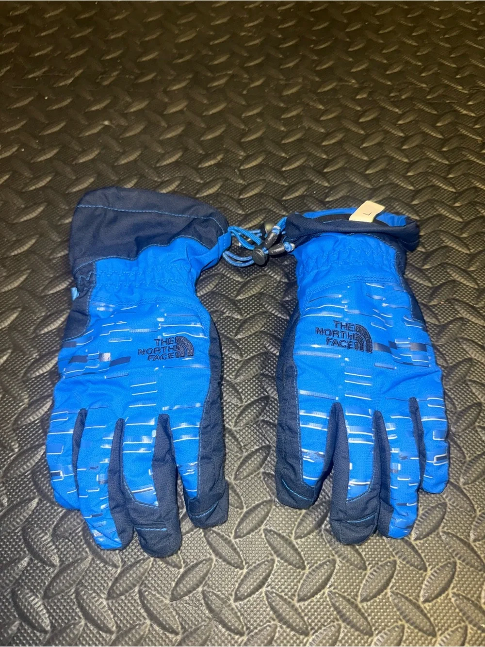 The North Face Royal Blue Youth size large Winter Gloves used